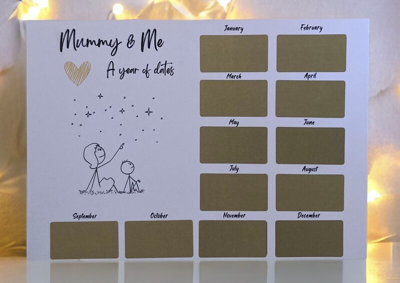 Mummy and Me Year of Dates Scratch Cards