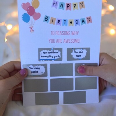 Happy Birthday Scratch Card