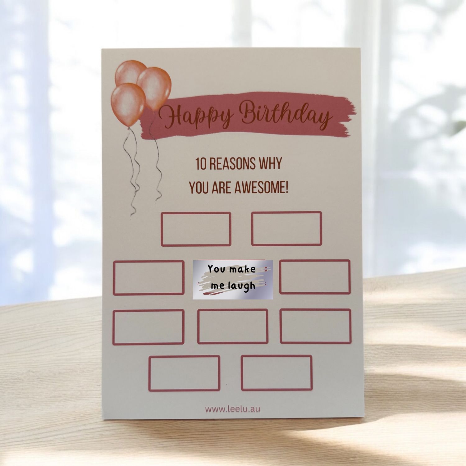 Happy Birthday Scratch Card A5