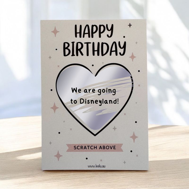 Happy Birthday Scratch Card A6