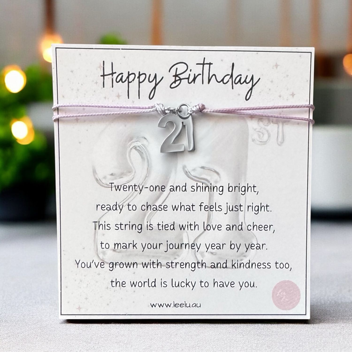21st Birthday Bracelet