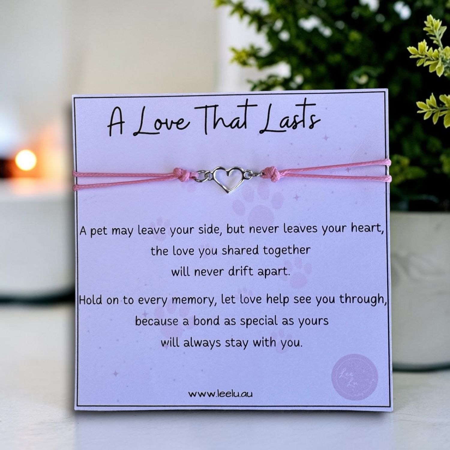Pet Memorial Bracelet -A Love that Lasts
