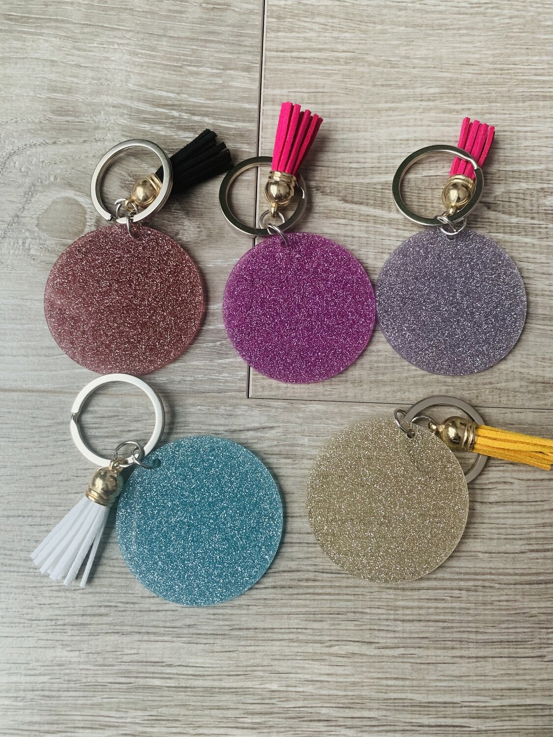 Acrylic Glitter Keychain