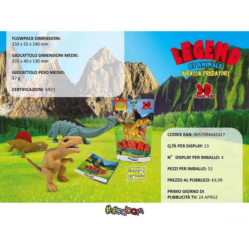 Legend of Animals - Jurassik Predators 3D - (13 pz.)