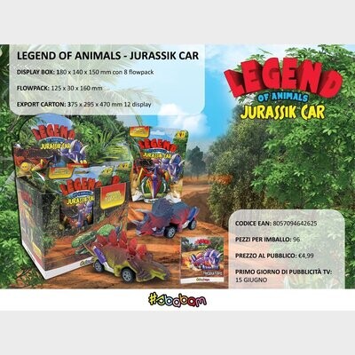Legend Of Animals - Jurassik Car - (8 pz.)