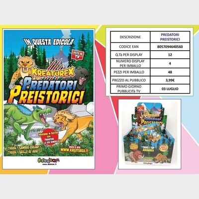 Kreaturex - Predatori Preistorici - (12 pz.) Kreaturex - Predatori Preistorici - (12 pz.)