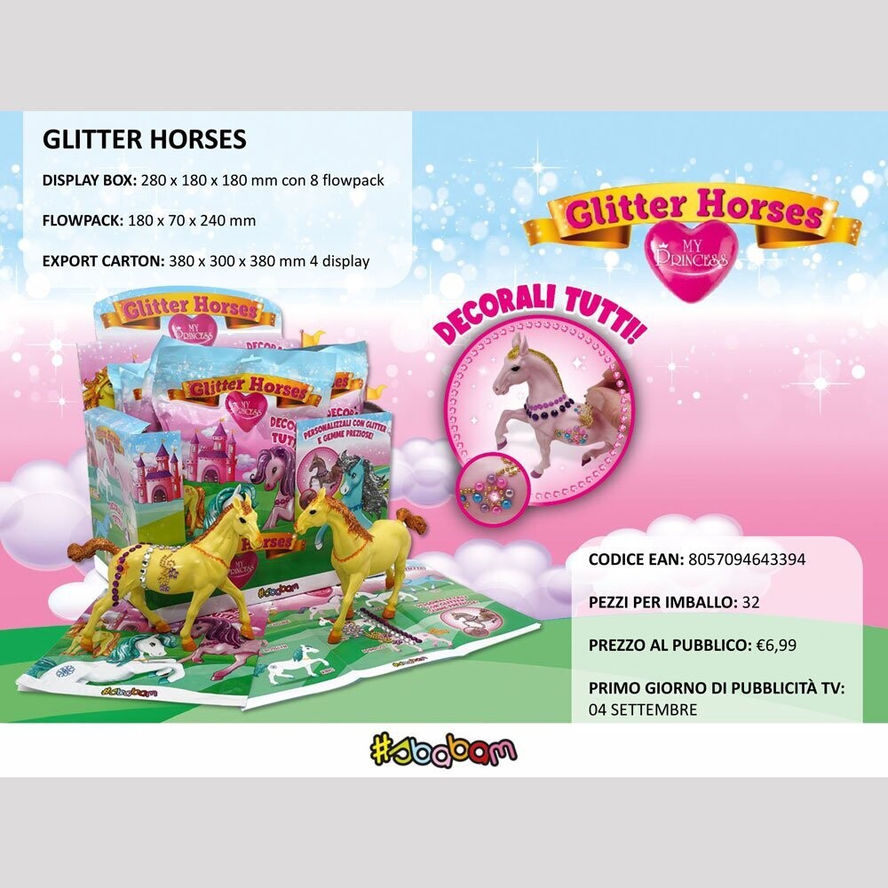 My Princess - Glitter Horses (8 pz.)