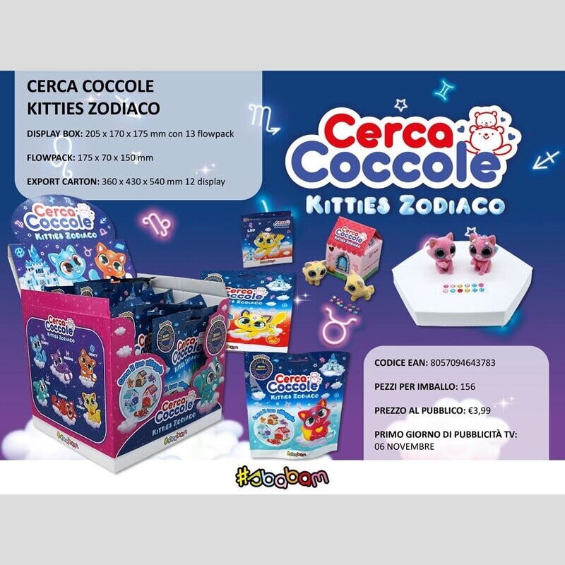 Cerca Coccole - Kitties Zodiaco - (13 pz.) Cerca Coccole - Kitties Zodiaco - (13 pz.)