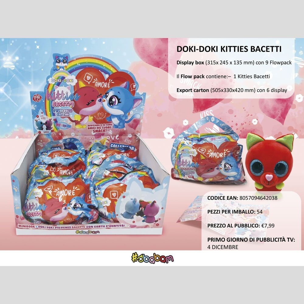 Doki Doki - Kitties Bacetti - (9 pezzi)