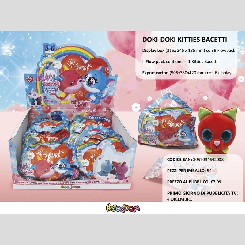 Doki Doki - Kitties Bacetti - (9 pezzi) Doki Doki - Kitties Bacetti - (9 pezzi)