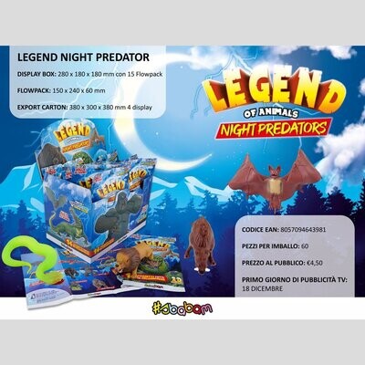 Legend Of Animals - Night Predators - (15 pezzi)