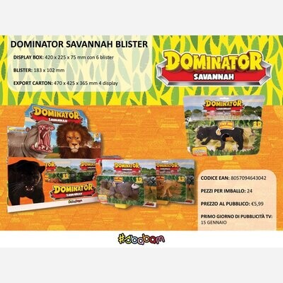 Dominator Savannah Blister - (6 pz.) Dominator Savannah Blister - (6 pz.)