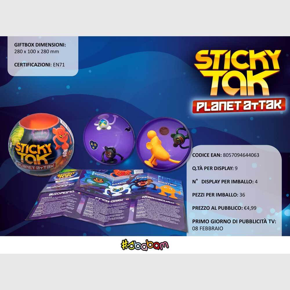 Sticky Tak - Planet Attack - (9 pz.)