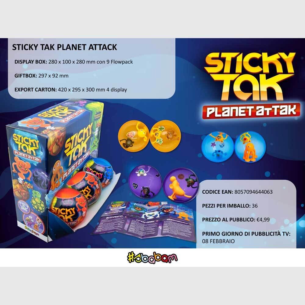 Sticky Tak - Planet Attack - (9 pz.)