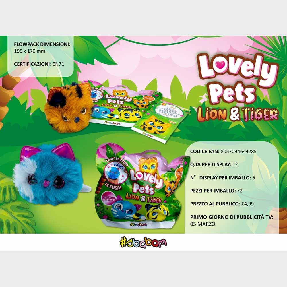 Lovely Pets - Lion & Tiger (12 pz.)