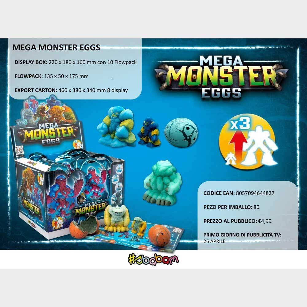 Mega Monster Eggs - (10 pz.)