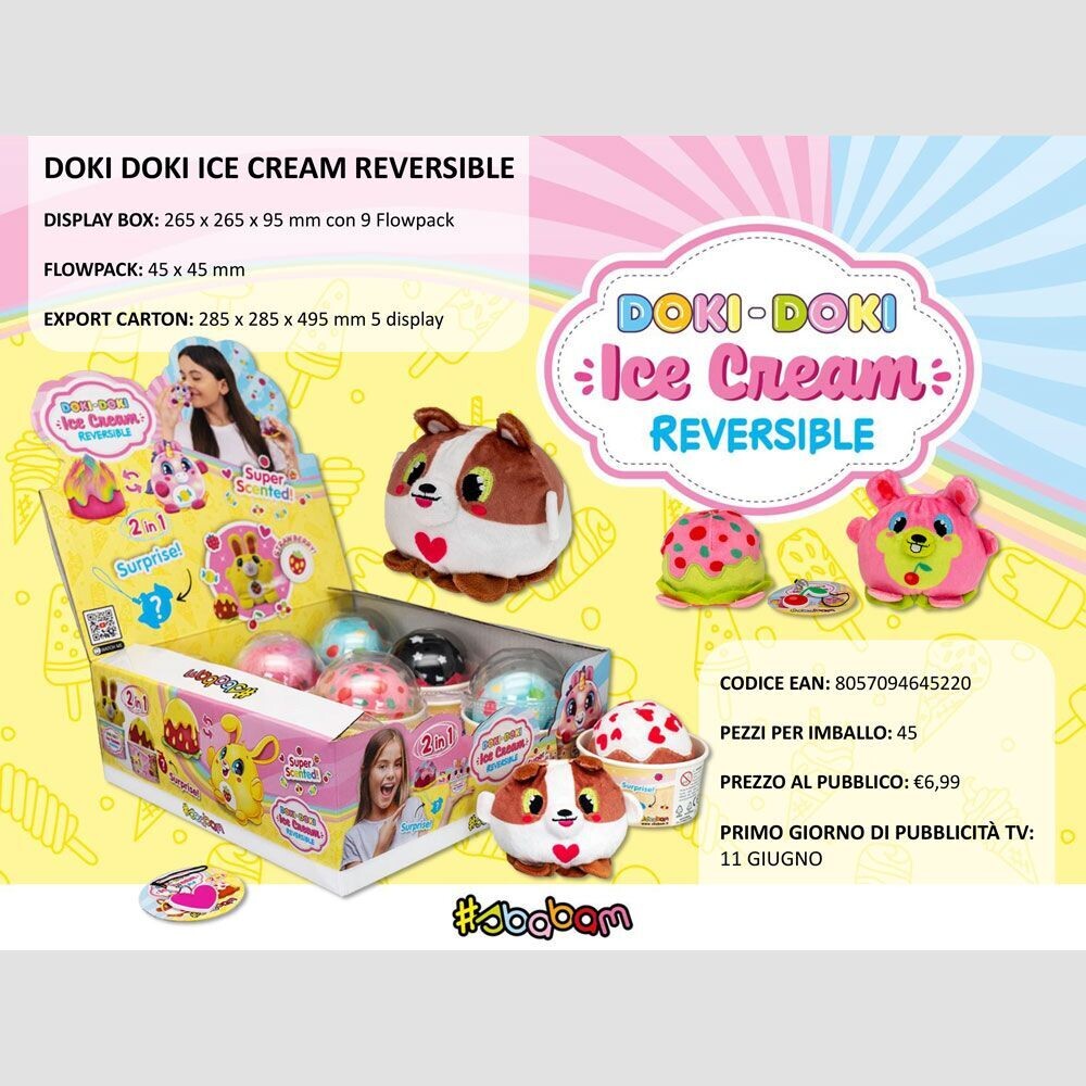Doki Doki - Ice Cream Reversible - (9 pz.)