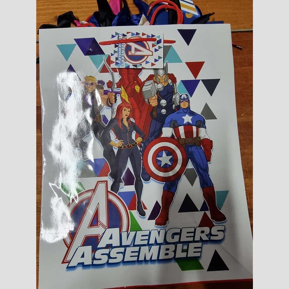 Shopper Avengers con 9 regali - (5 pezzi)
