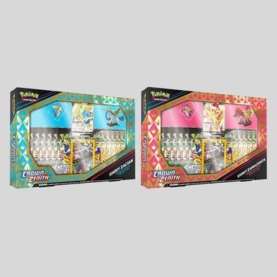 Pokemon - Figure Collection Spada e Scudo - Zenit Regale - Zamazenta Cromatico e Zacian Cromatico - (6 pz)