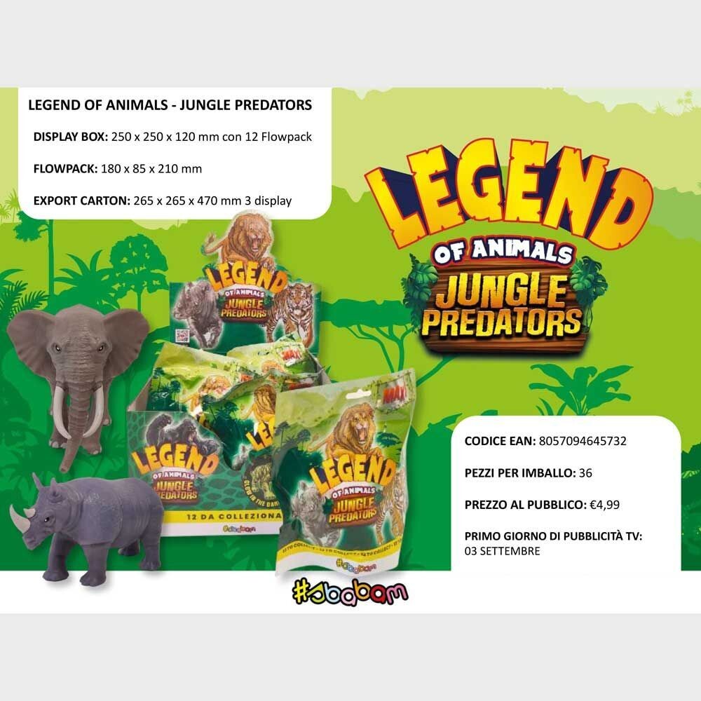 Legend Of Animals - Jungle Predators (12 pz)