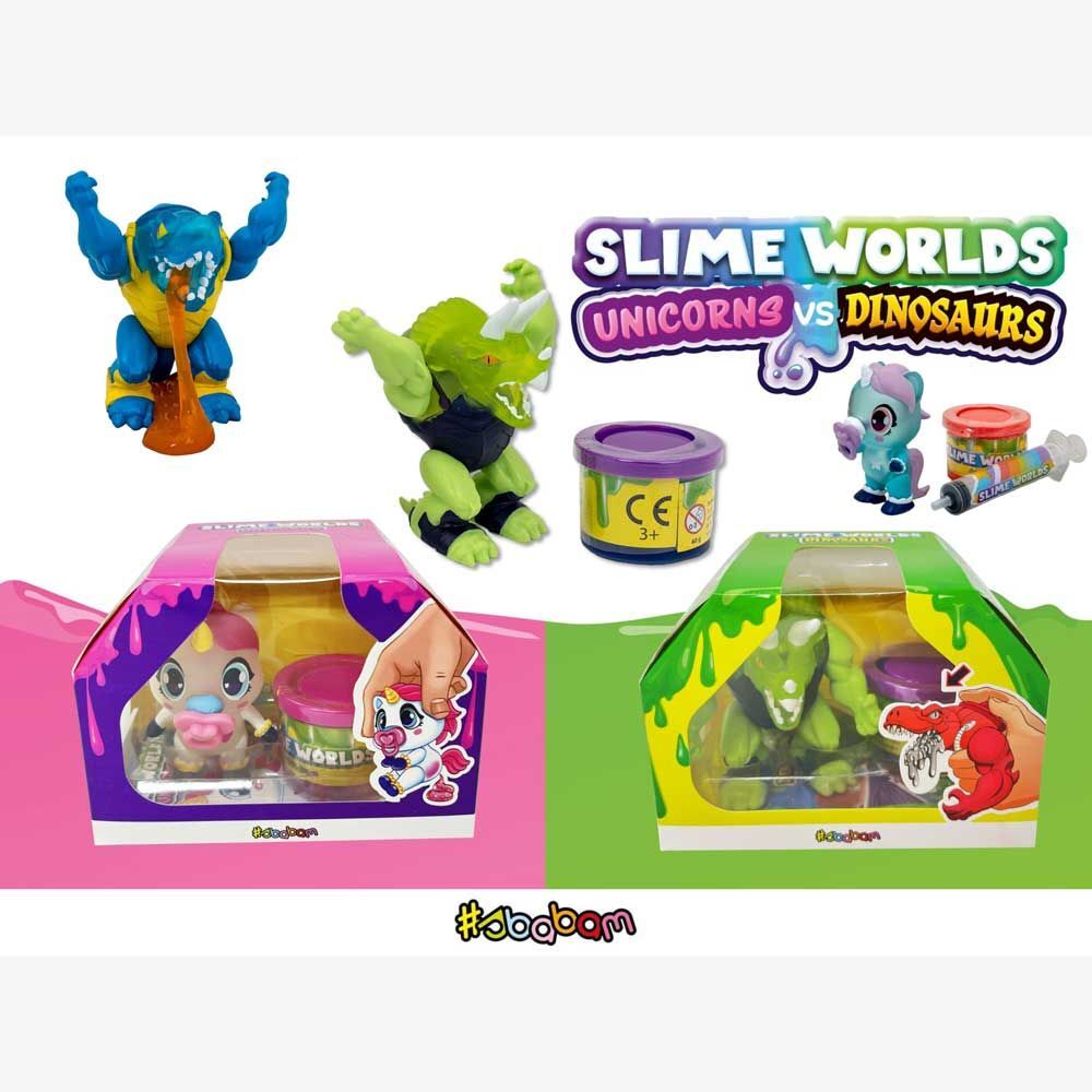Slime Worlds Unicorns vs Dinosaurs (8 pz)