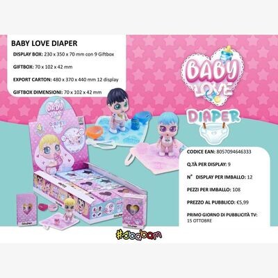 Baby Love Diaper (9 pz)