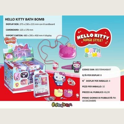 Hello Kitty Bath Bomb - (8 pz.)