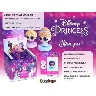 DISNEY PRINCESS STAMPER - (10 pz.)