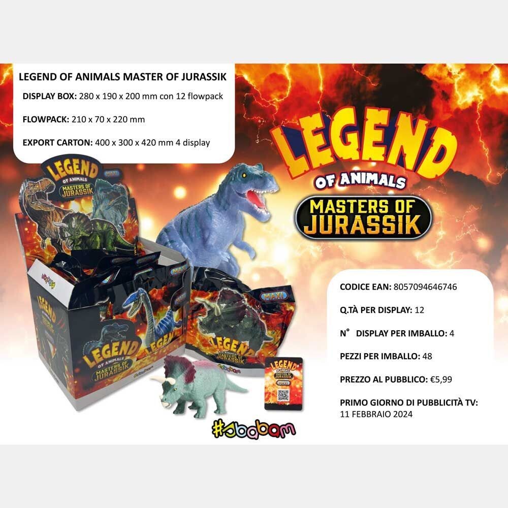 Legend of Animals - Master of Jurassik - (12 pz.)