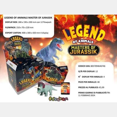 Legend of Animals - Master of Jurassik - (12 pz.)