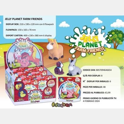 Jelly Planet - Farm Friends - (8 pz.)