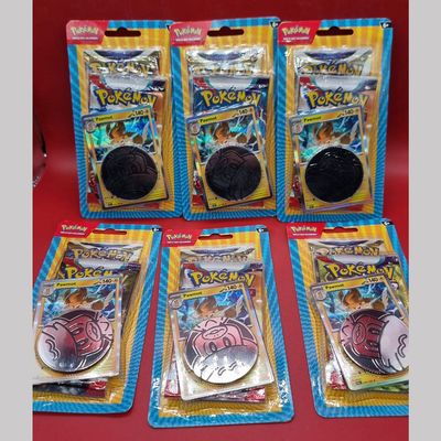 Pokemon - blister con 2 bustine 1 moneta e 1 carta Pawmot - (6pz)