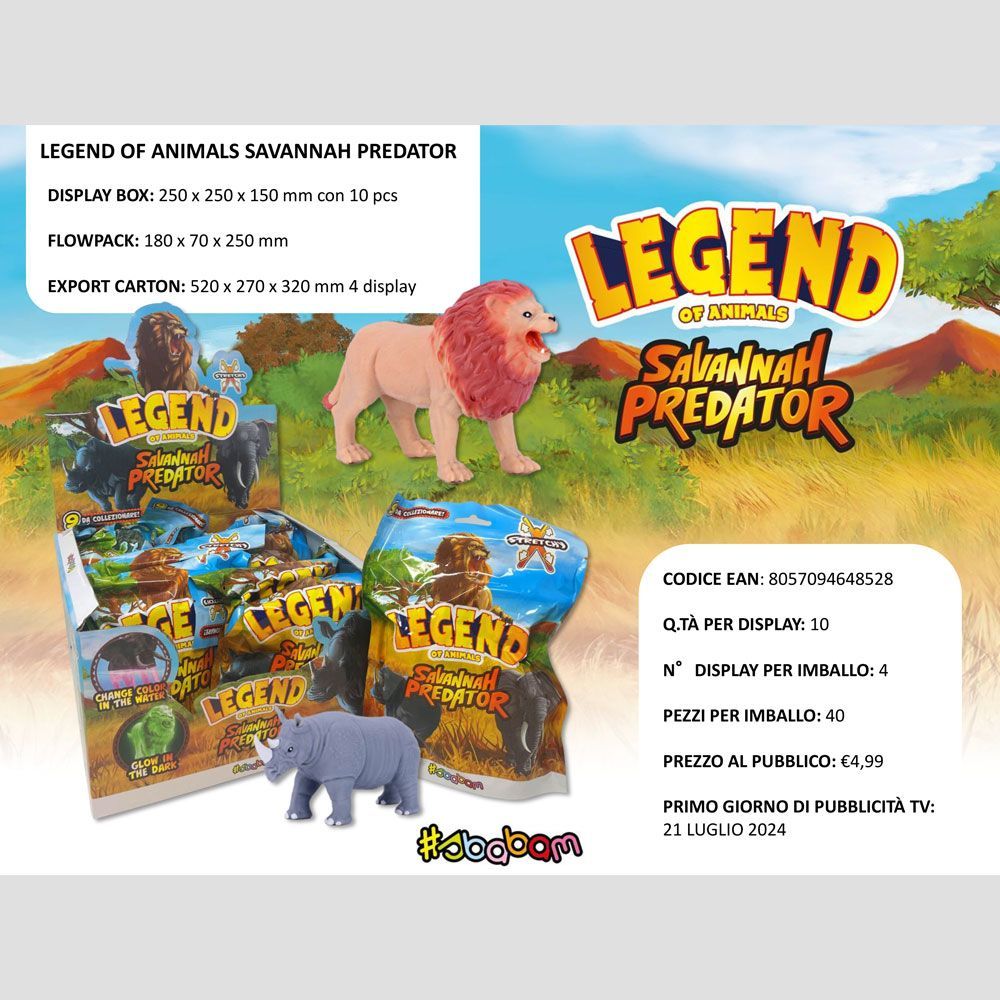 Legend of Animals - Savannah Predator - (10 pz.)