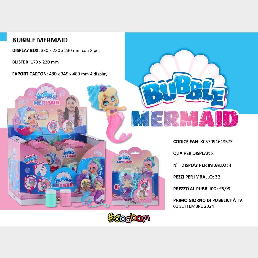Bubble Mermaid - (8 pz.)