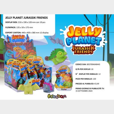 Jelly Planet - Jurassik Friends - (10 pz.)