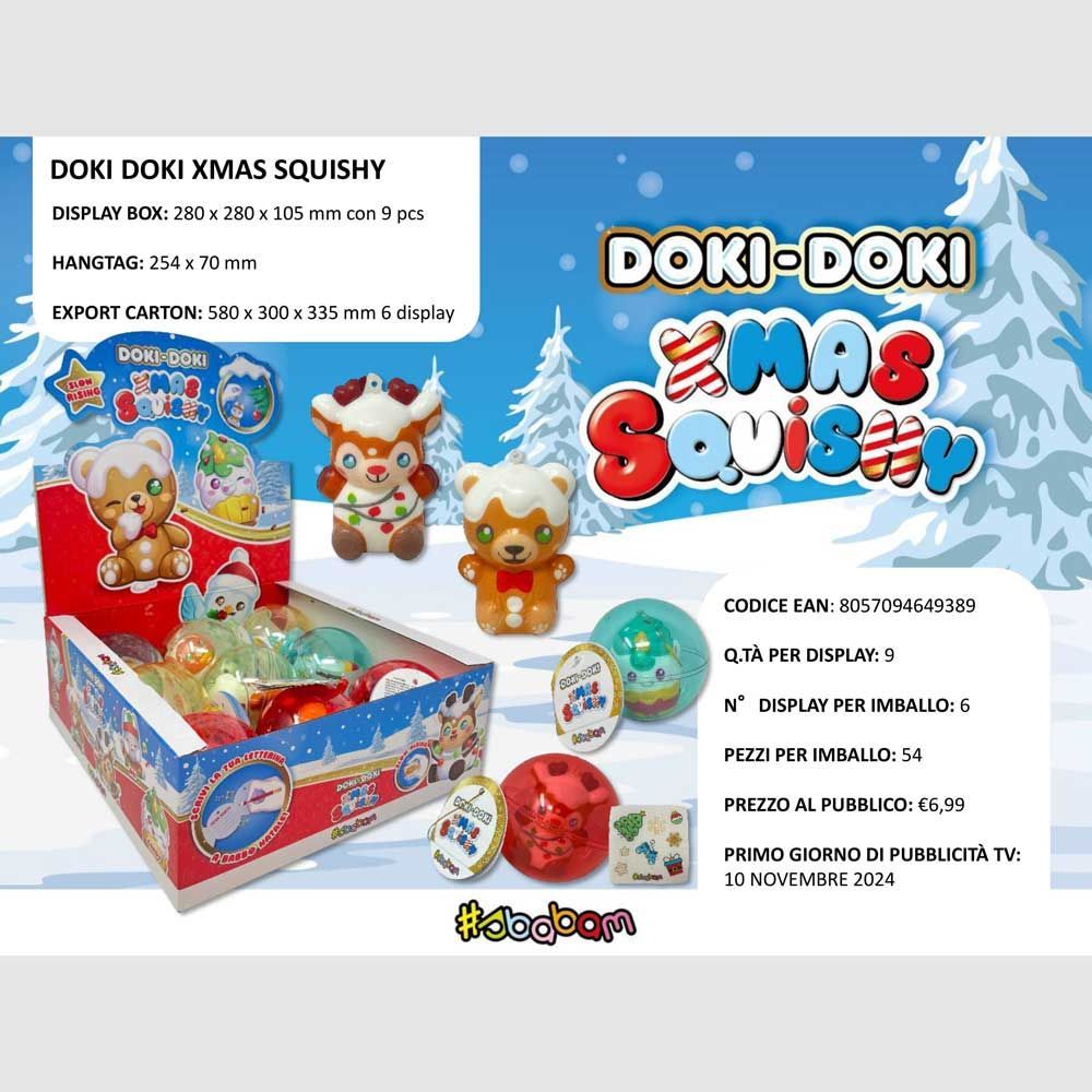 Doki Doki Xmas Squishy - (9pz)