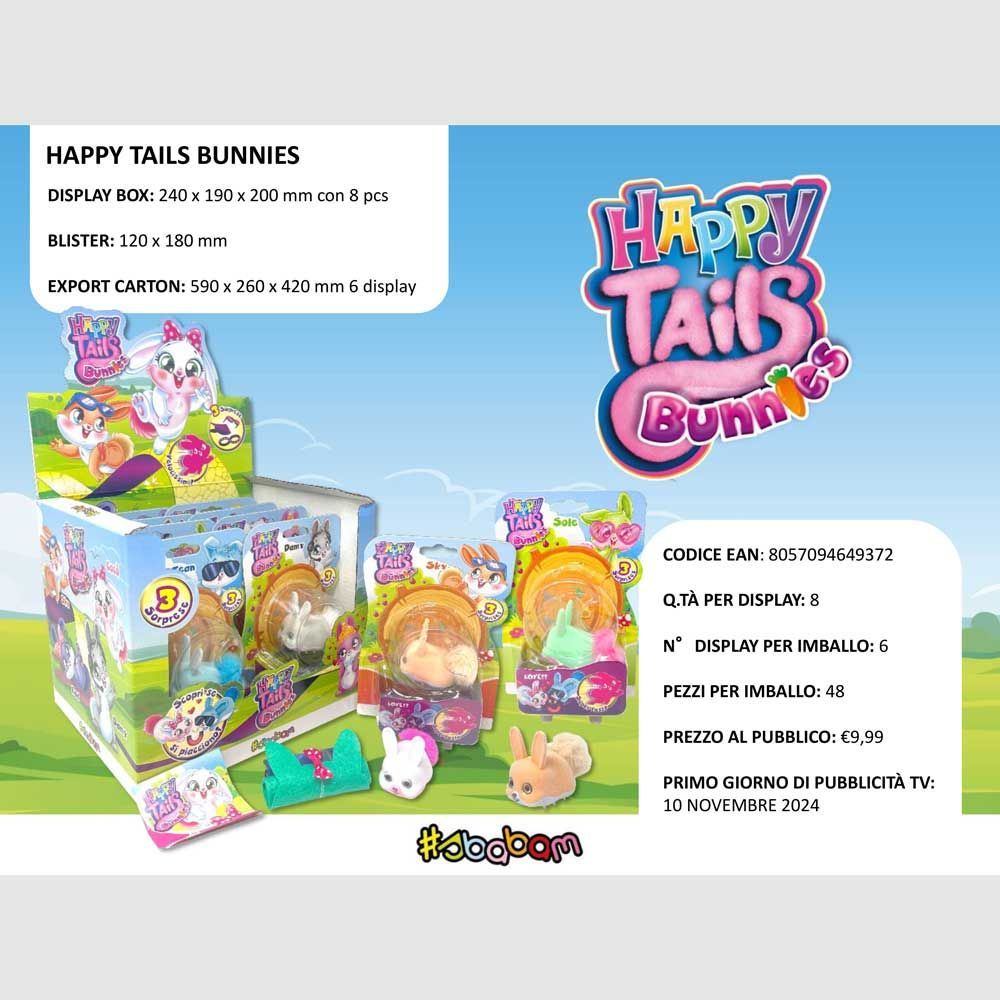Happy Tails Bunnies - (8pz)
