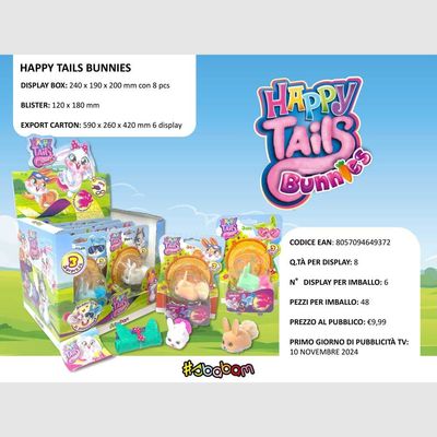 Happy Tails Bunnies - (8pz)