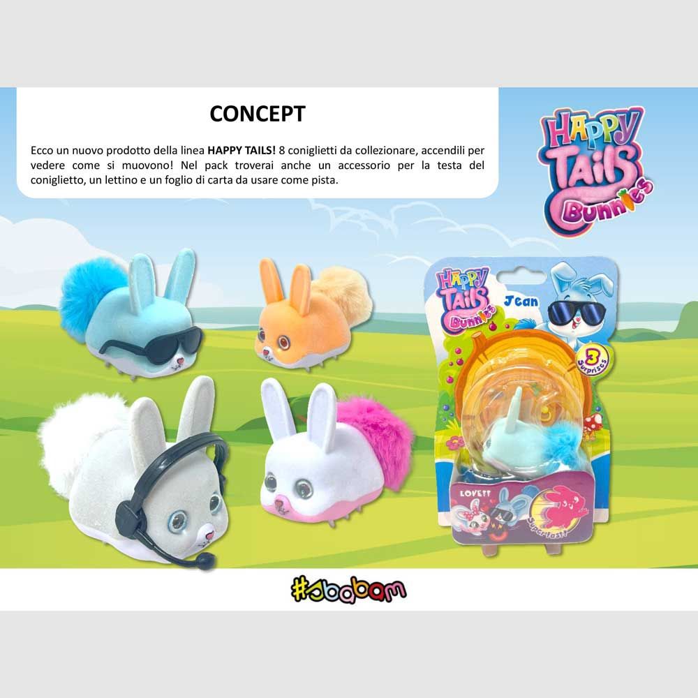 Happy Tails Bunnies - (8pz)