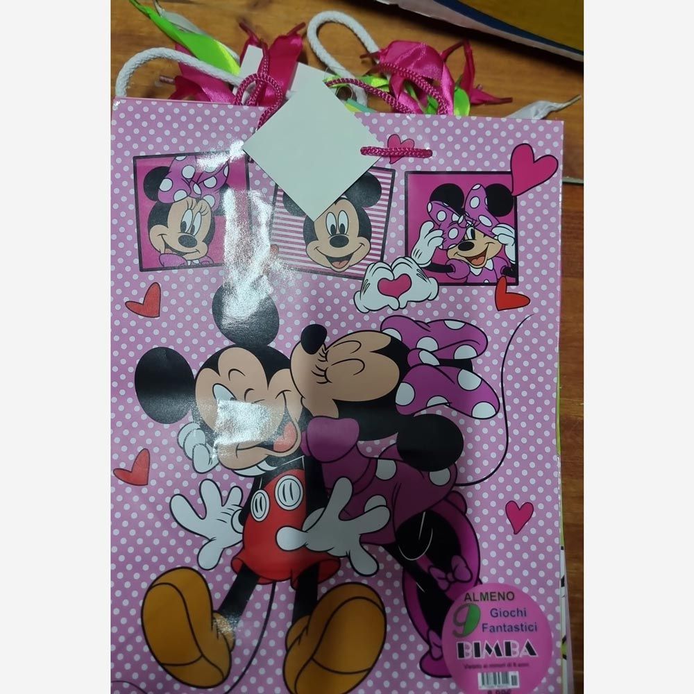 Shopper Topolino e Topolina con 9 regali - (5 pezzi)