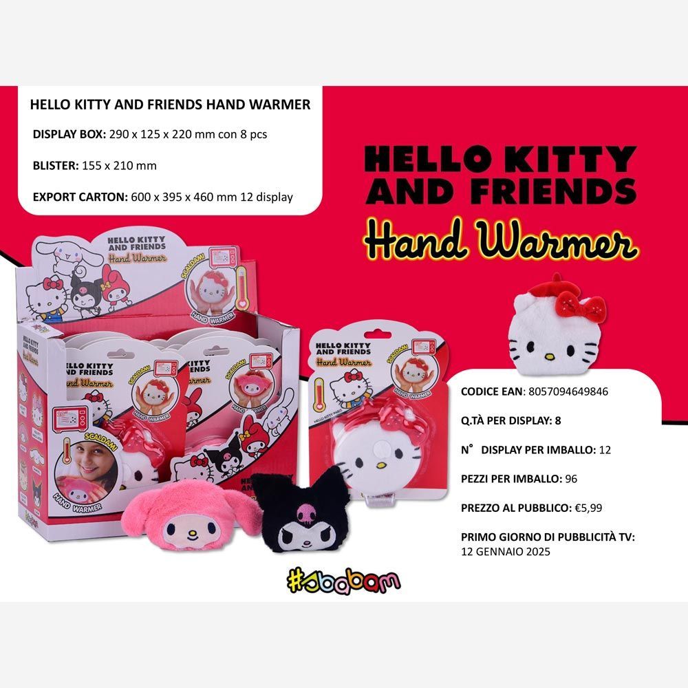 Hello Kitty and Friends Hand Warmer - (8pz)
