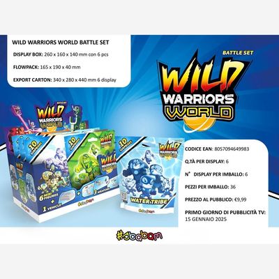 Wild Warriors World Battle Set - (6pz)