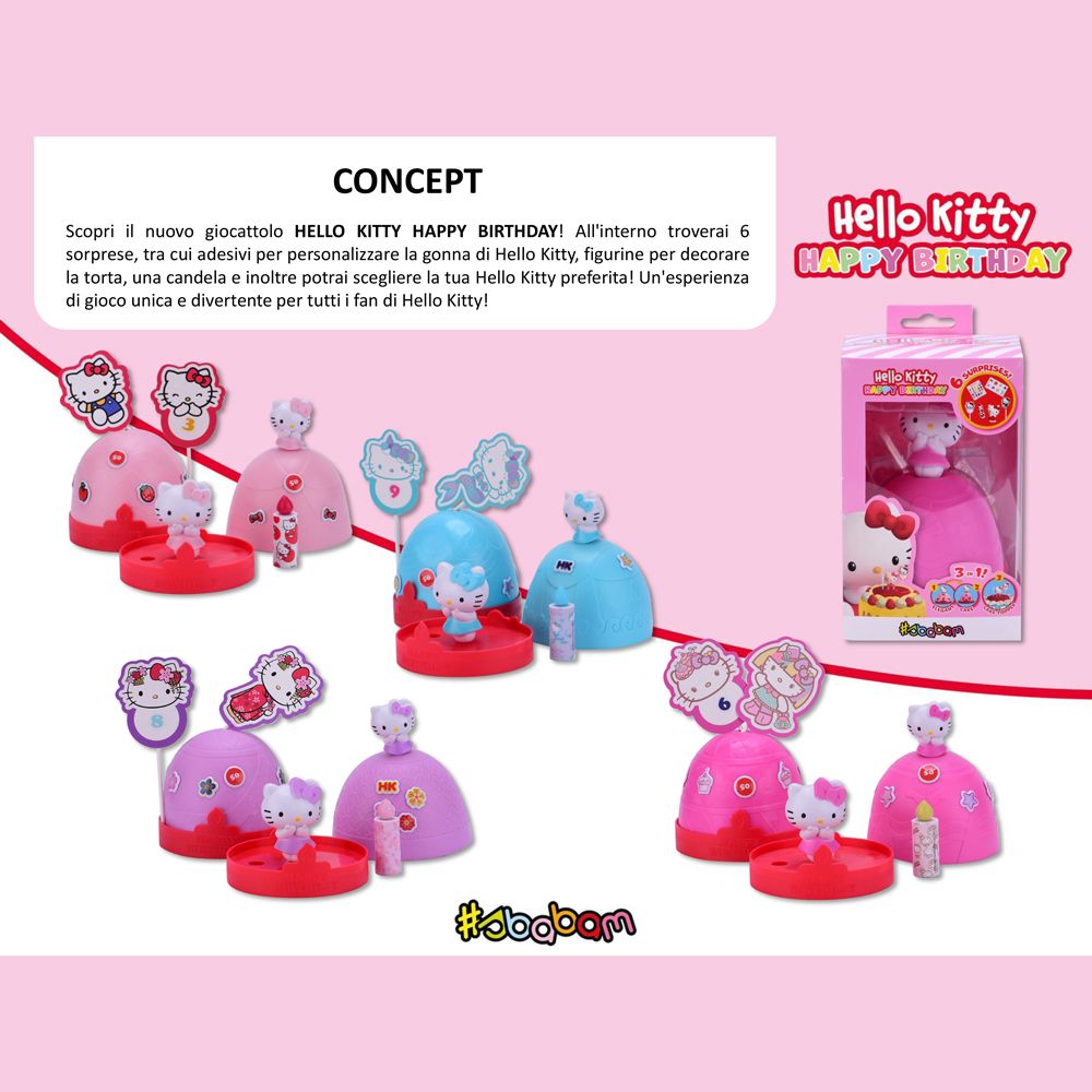 Hello Kitty Happy Birthday - (9pz)