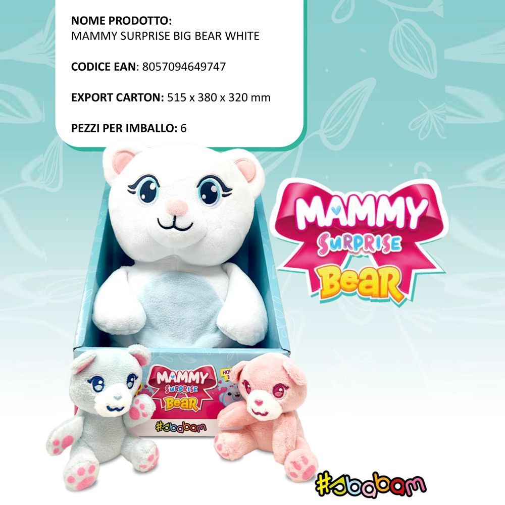 Mammy Surprise Big Bear White - (6pz)