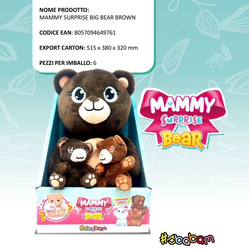Mammy Surprise Big Bear Brown - (1pz)