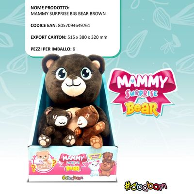 Mammy Surprise Big Bear Brown - (6pz)