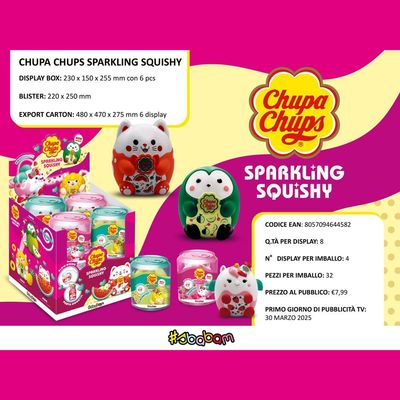 Chupa Chups Sparkling Squishy - (8pz) Chupa Chups Sparkling Squishy - (8pz)