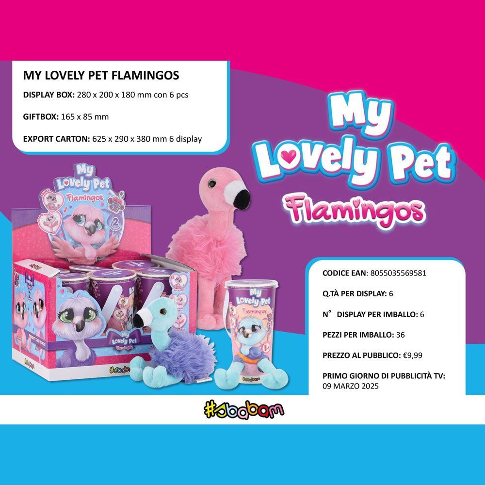 My Lovely Pet Flamingos - (6pz)