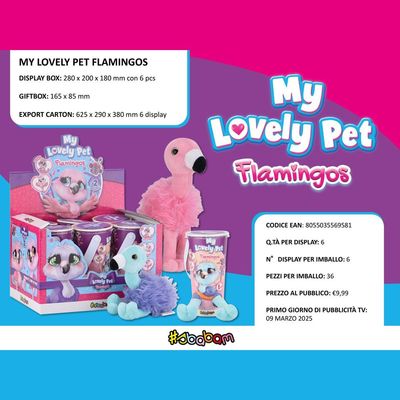 My Lovely Pet Flamingos - (6pz)