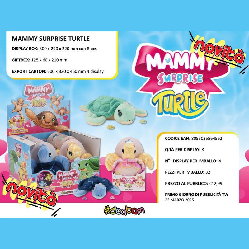 Mammy Surprise Turtle - (8pz) Mammy Surprise Turtle - (8pz)